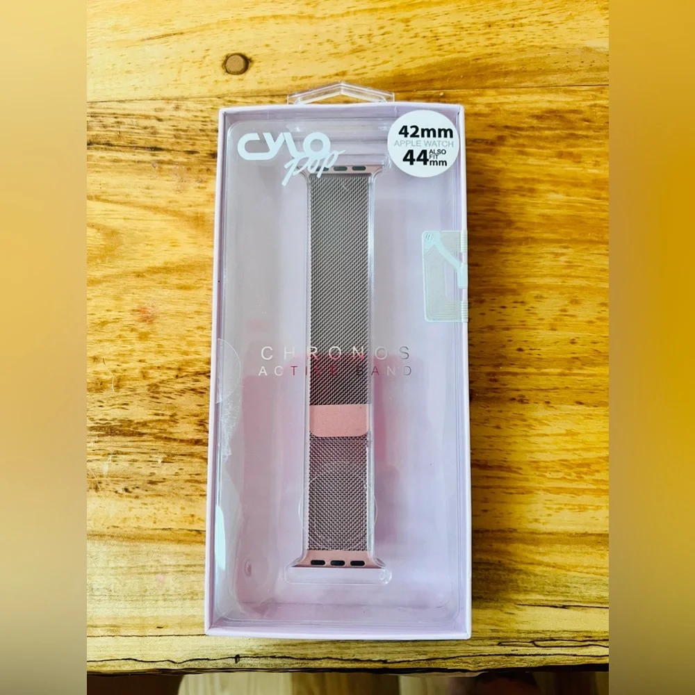 NIB Rose Gold Cylo Pop Chronos Active WristBand For Apple Watch 42/44 Mm